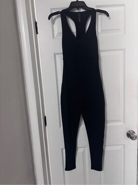 Black Sleeveless Jumpsuit with Racerback
